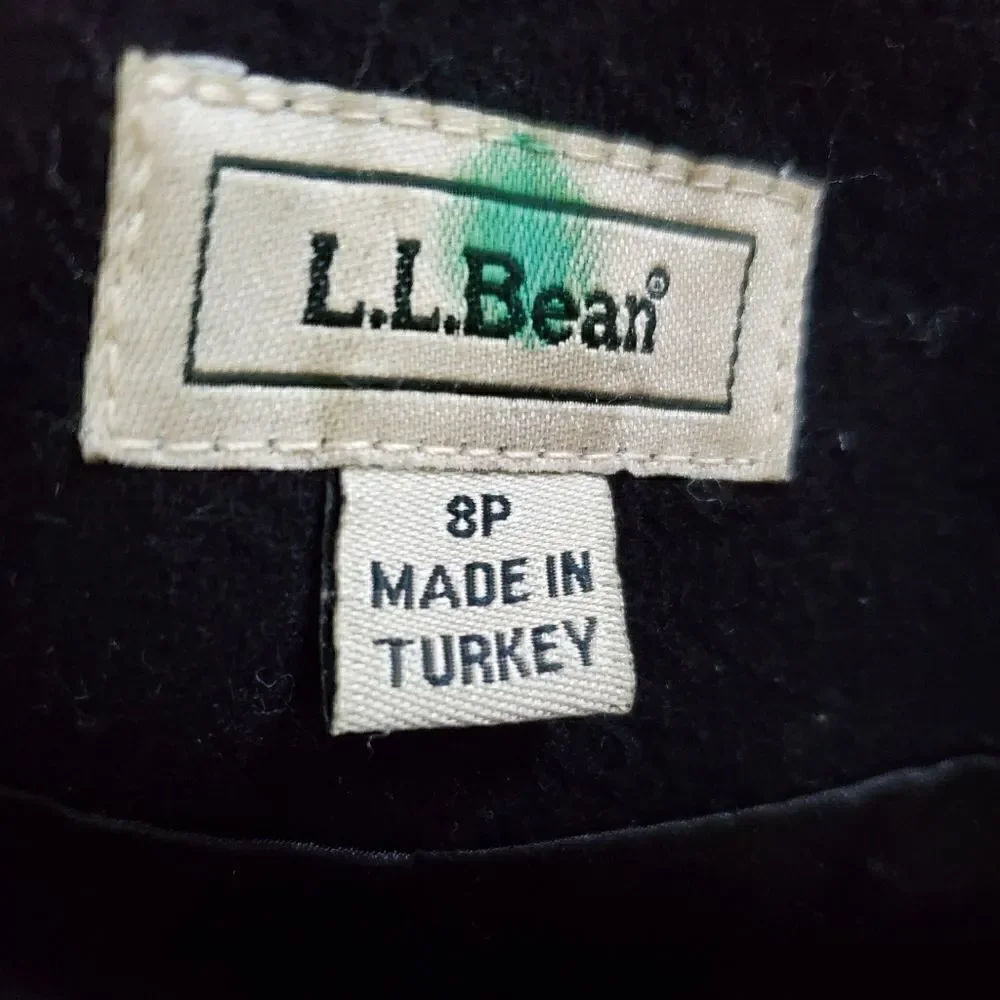 L.L. Bean Black Cashmere Blend Blazer Jacket - Picture 6 of 8